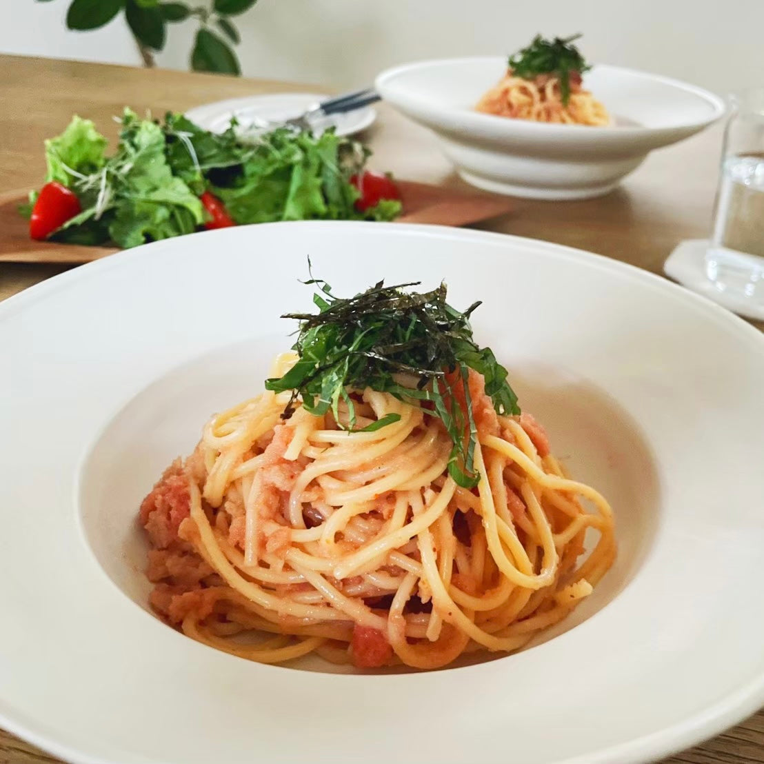【栄養価UP!大豆ミートレシピ】明太パスタ