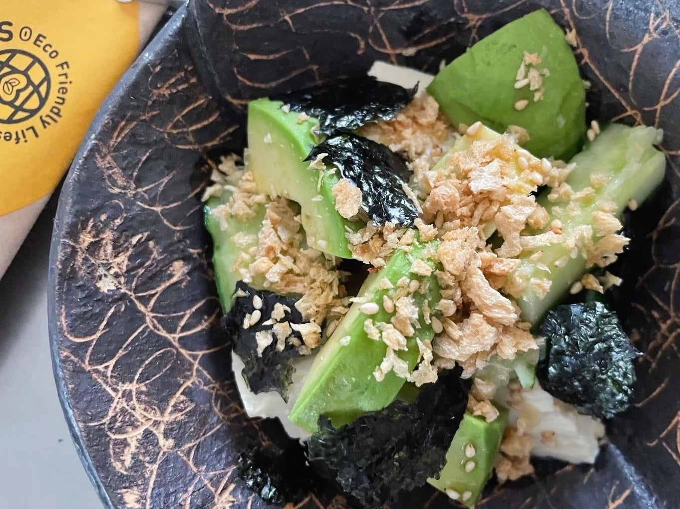 【夏の定番!大豆フレークレシピ】きゅうりとちぎり豆腐のサラダ