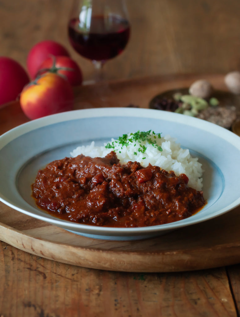 畑生まれのトマトキーマカレー